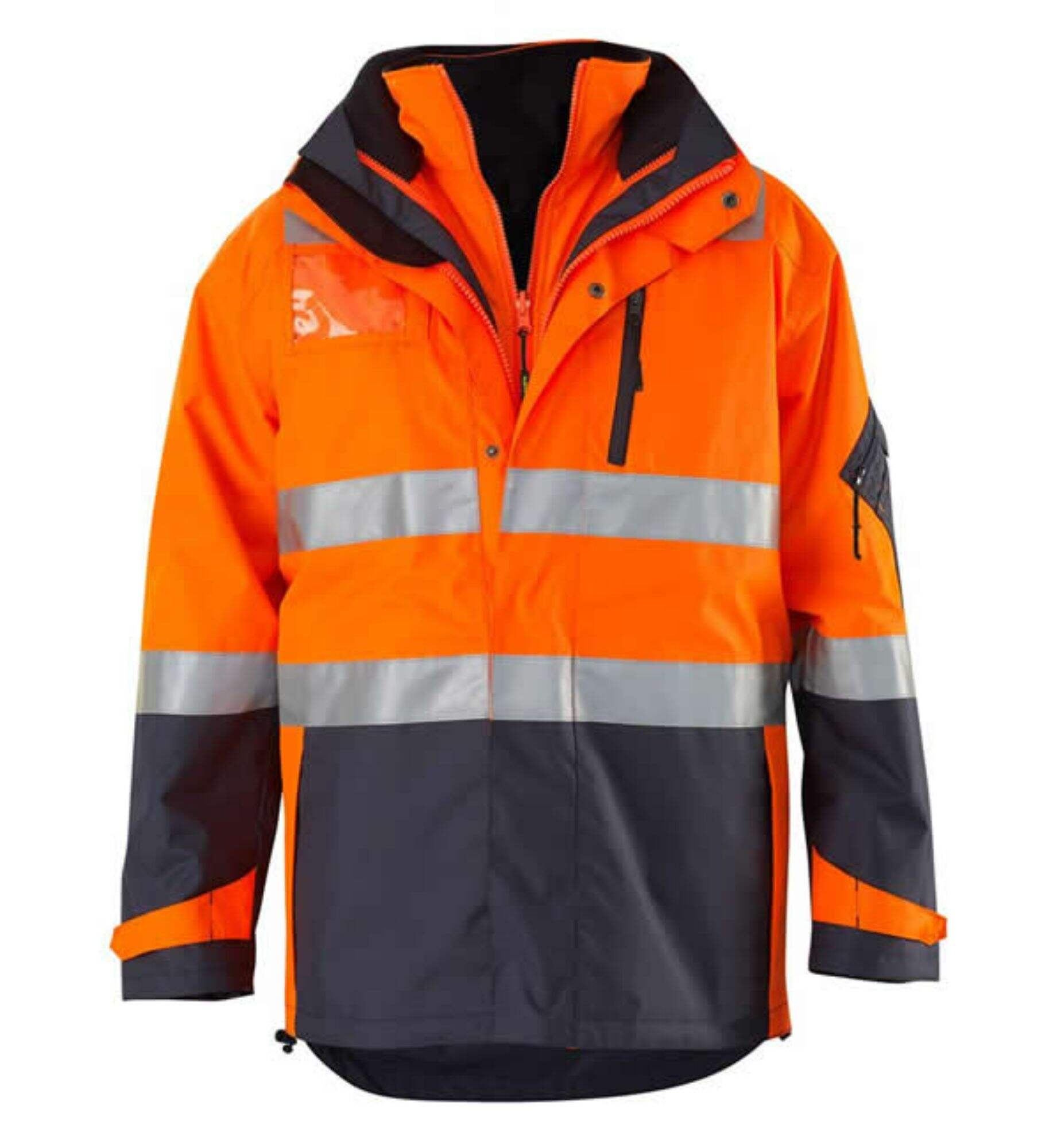 Wholesale Low Price OEM Front Zipper Safety Workwear High Quality Jacket