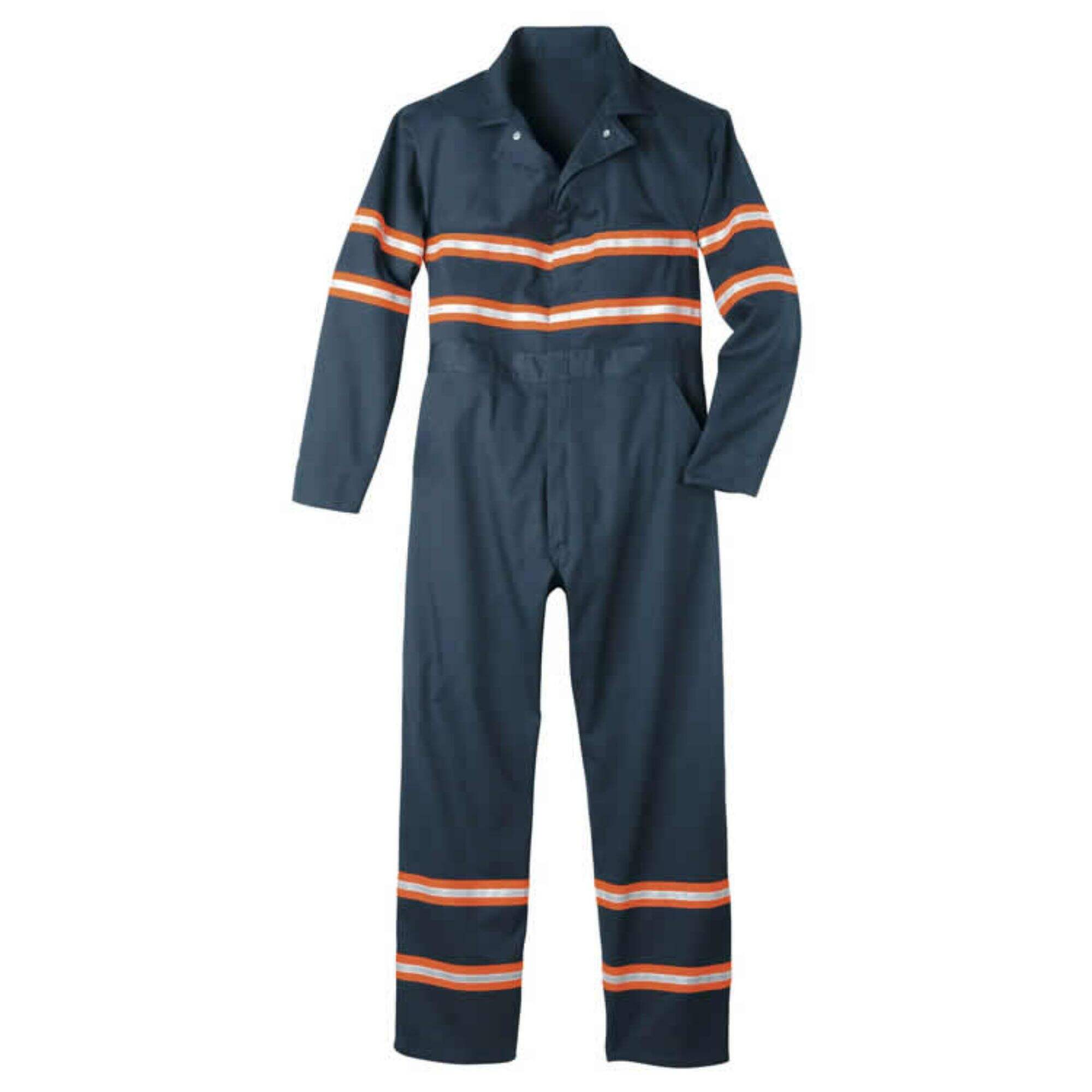 Custom Workwear And Logo Industrial Construction Navy Blue Autumn Hi Vis Safety Coveralls