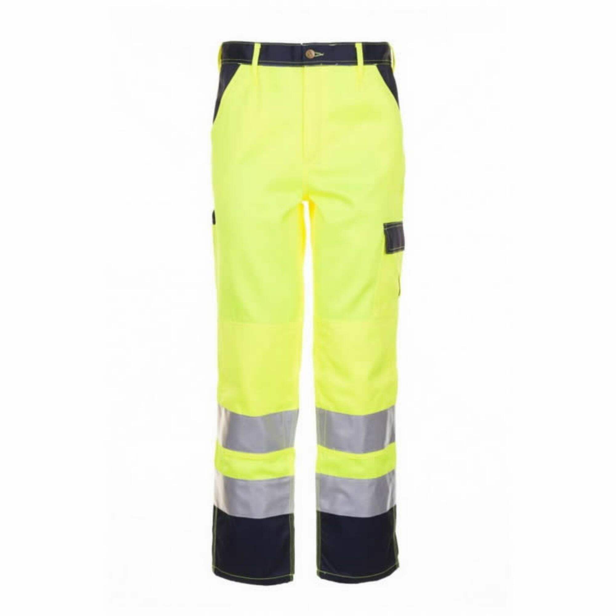 Industrial Hot Sale Men 6 Pockets Hi Vis Reflective Traffic Railway Trousers