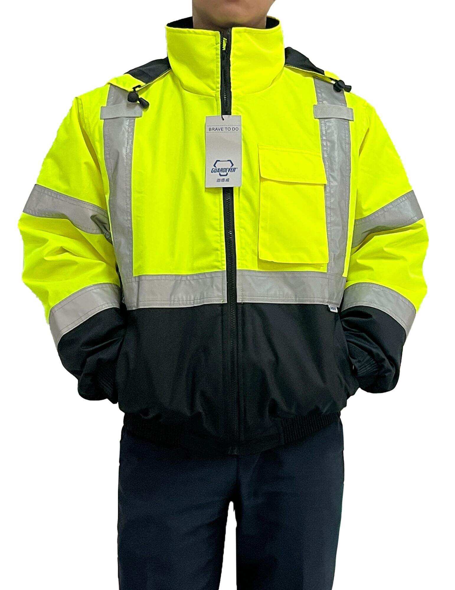 Factory Supply Industrial Hi Vis Reflective Safety Thermal Coal Traffic  Mining Airport  Construction Work Wear