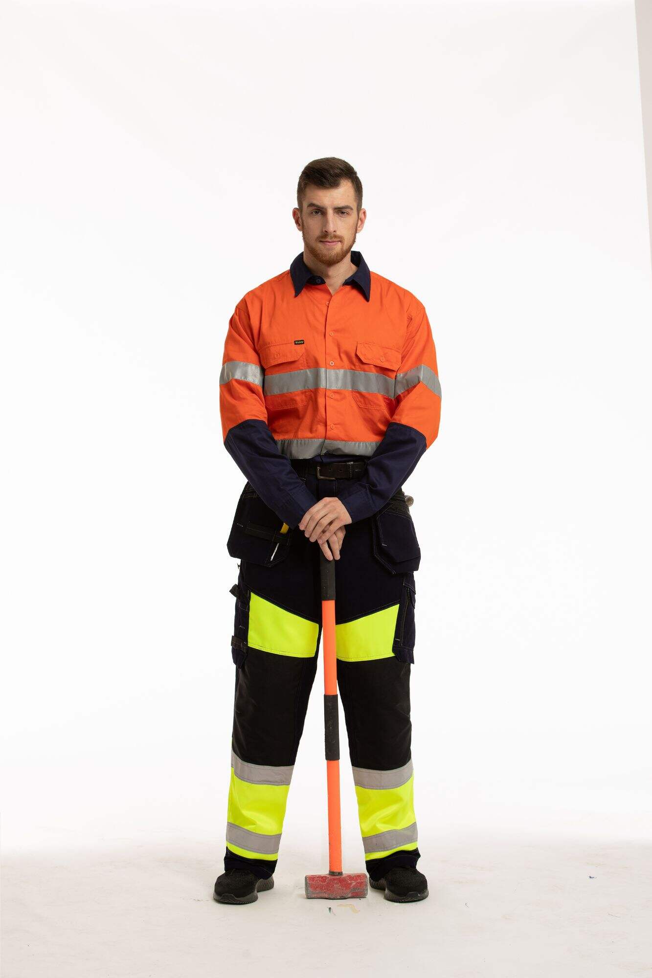 Hot Sale Custom Australian Hi Vis Reflective  Men Suit   Construction Safety Work Clothes