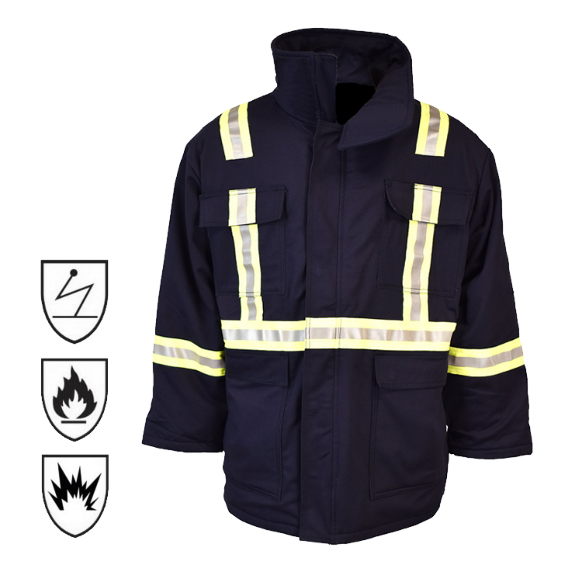 Premium Protect FRC FR Fire Retardant Nomex Inherent Shirts Hi Vis Reflective Jacket