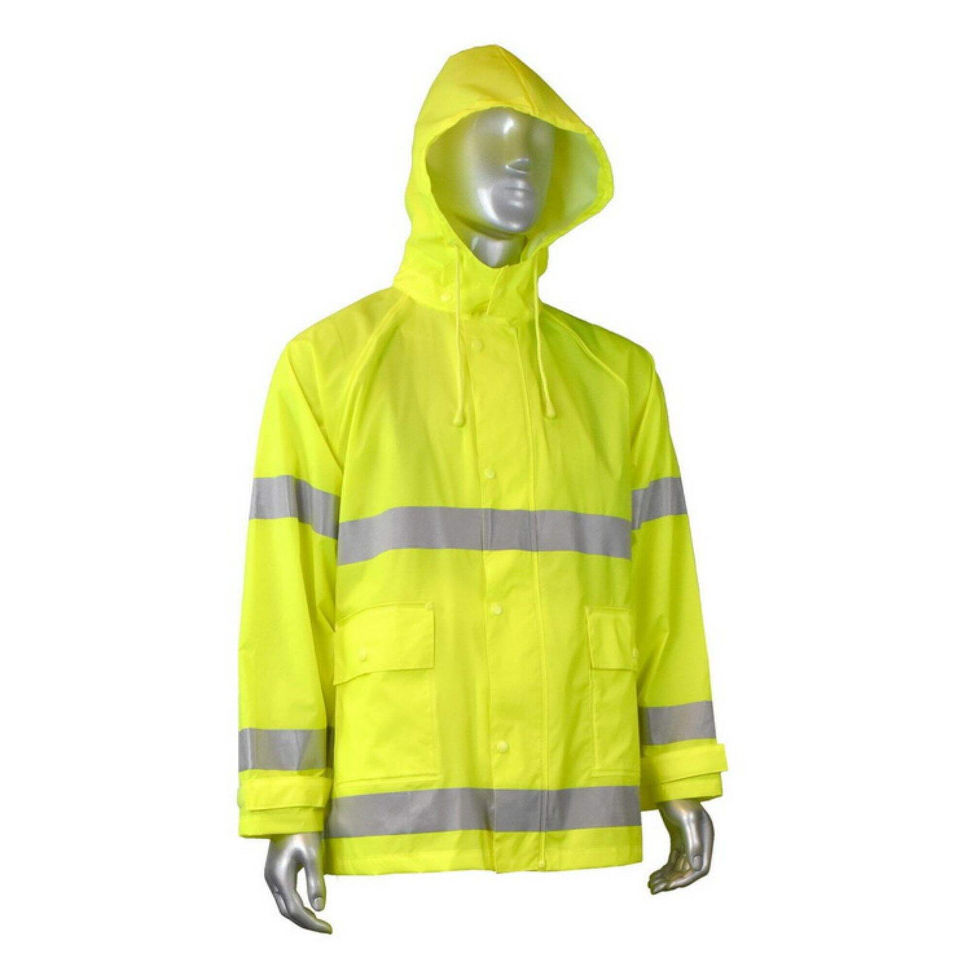 Wholesale Unisex Hi Vis Reflective Construction Suit Waterproof Durable Safety raincoat 
