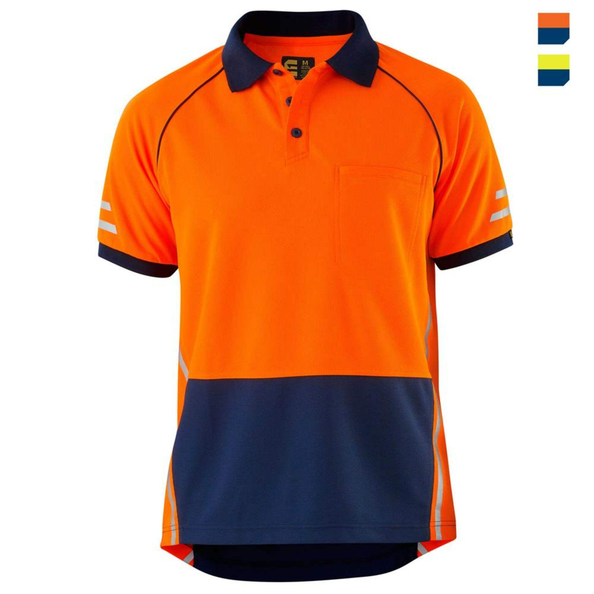 New Style Hi Vis Multi-color  Polo Shirt Premium  Custom Logo Reflective Short Sleeves Cltohes 