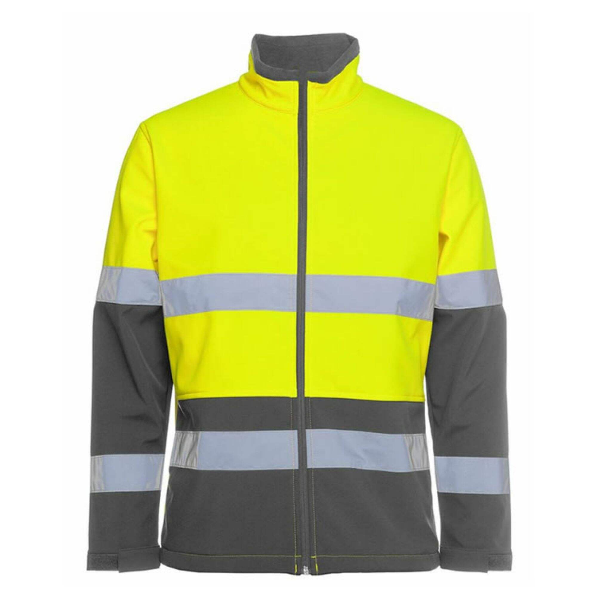 Hot Sale Custom Color Two Tone Waterproof Windproof Tear-resistant  Construction Reflective Safety Softshell Work Traffic Railway  Jacket