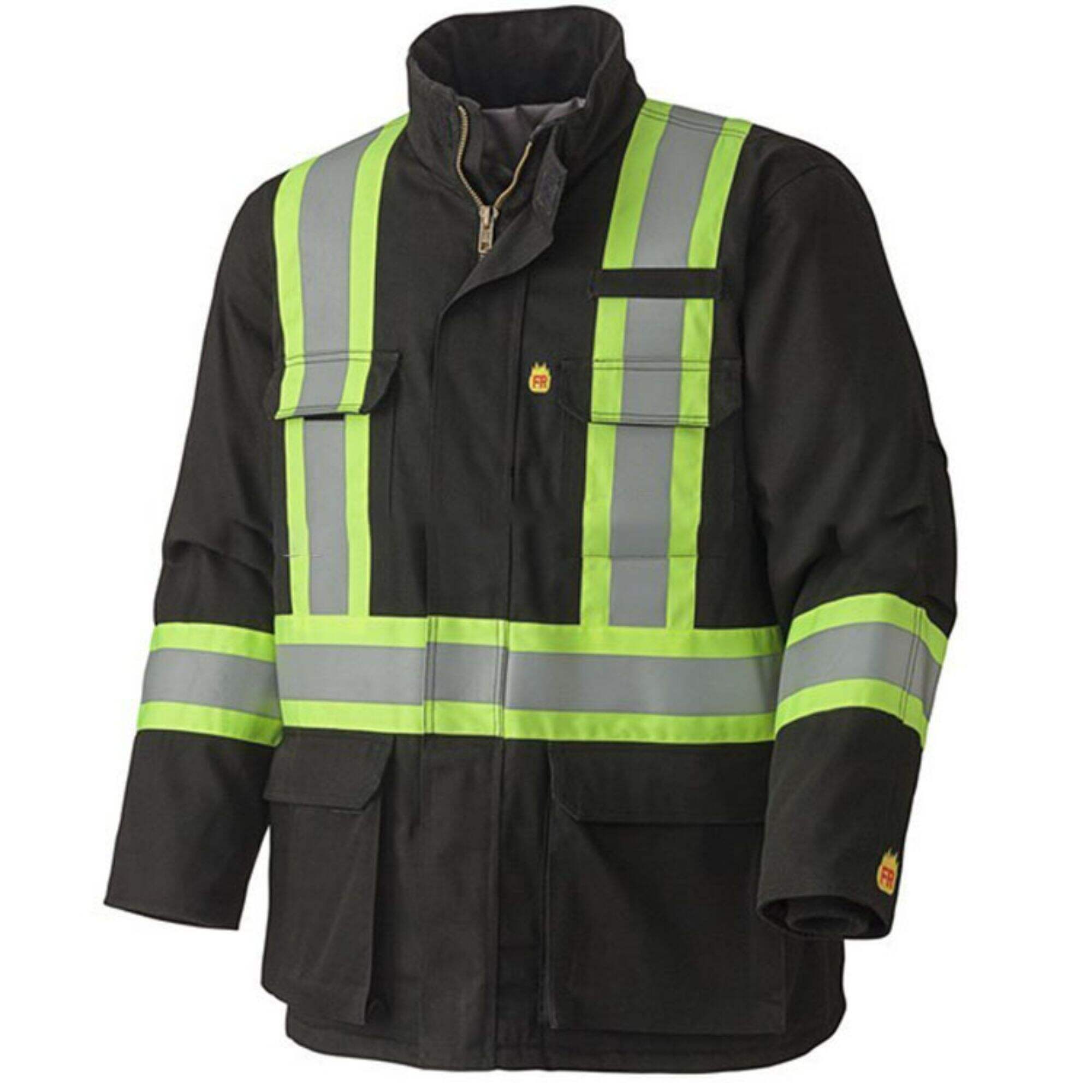 Manufacture Factory Raincoat Polyester Jacket Waterproof Hi Vis Reflective Safety Work Clothes