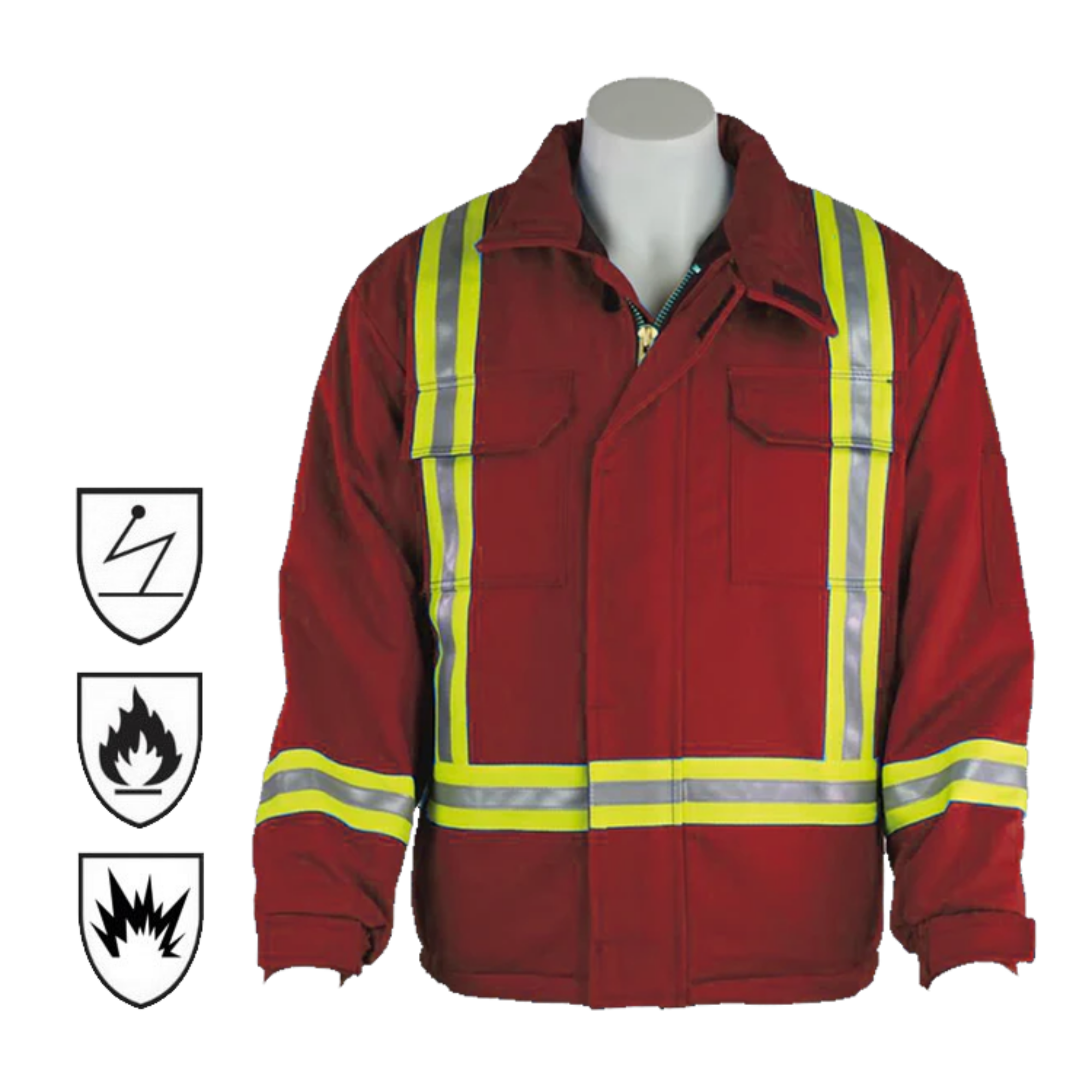 High Quality Construction Hi Vis Reflective Traffic  Jacket Fire Proof Anti Static Nomex Clothes