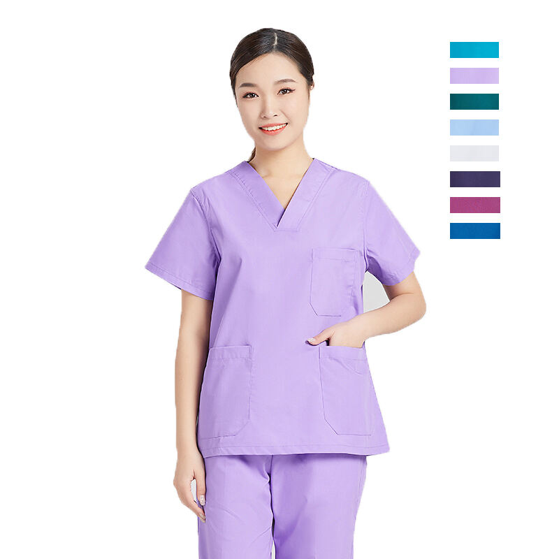 Wholesale Anti Wrinkle Washable Soft Fabric Hospital Nurse Uniform Women Medical Scrubs Sets Pair