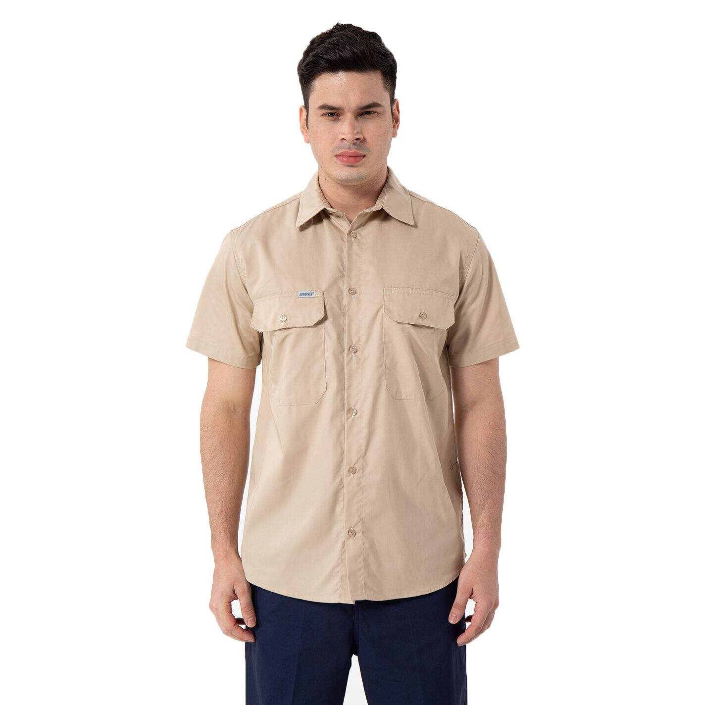 OEM Summer Custom Design Plus Size Men’s Shirts Button Closure Short Sleeve Shirt Work Shirt For Men