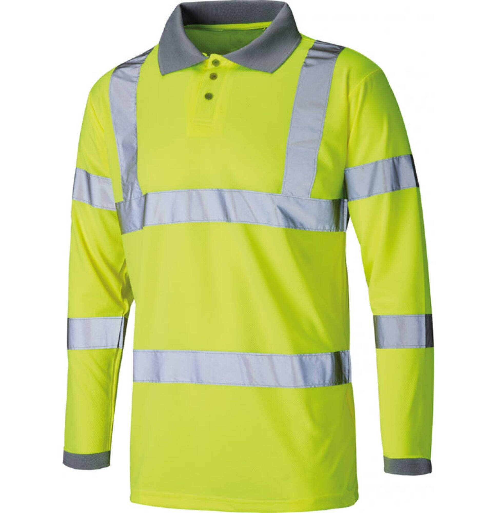 Factory Supply Hi Vis Polo Shirt Long Sleeve High Quality Stand Collar Tear-resistant Clothes