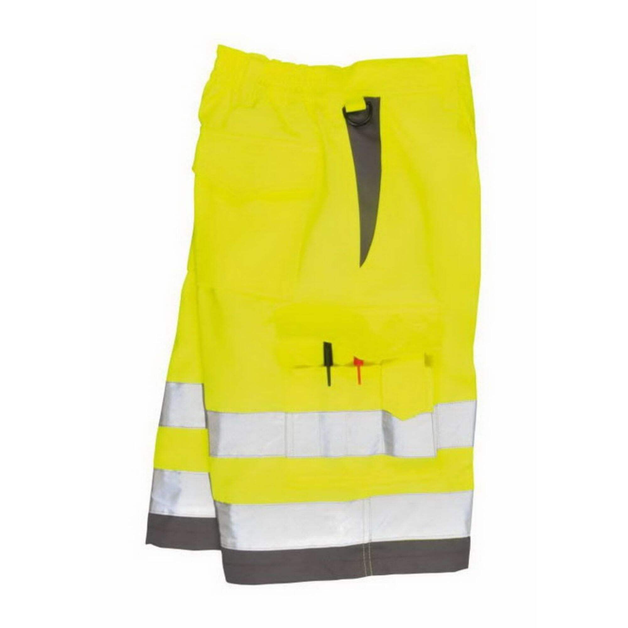 Hot Sale Hi Vis  Safety Shorts Pants Reflective  Traffic Railway Trousers