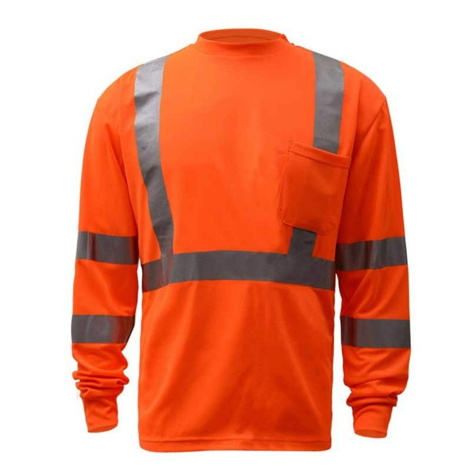 Factory Supply Hi Vis Multi-Color Shirt Reflective Low Price Crew Neck Long Sleeves Clothes With Tapes