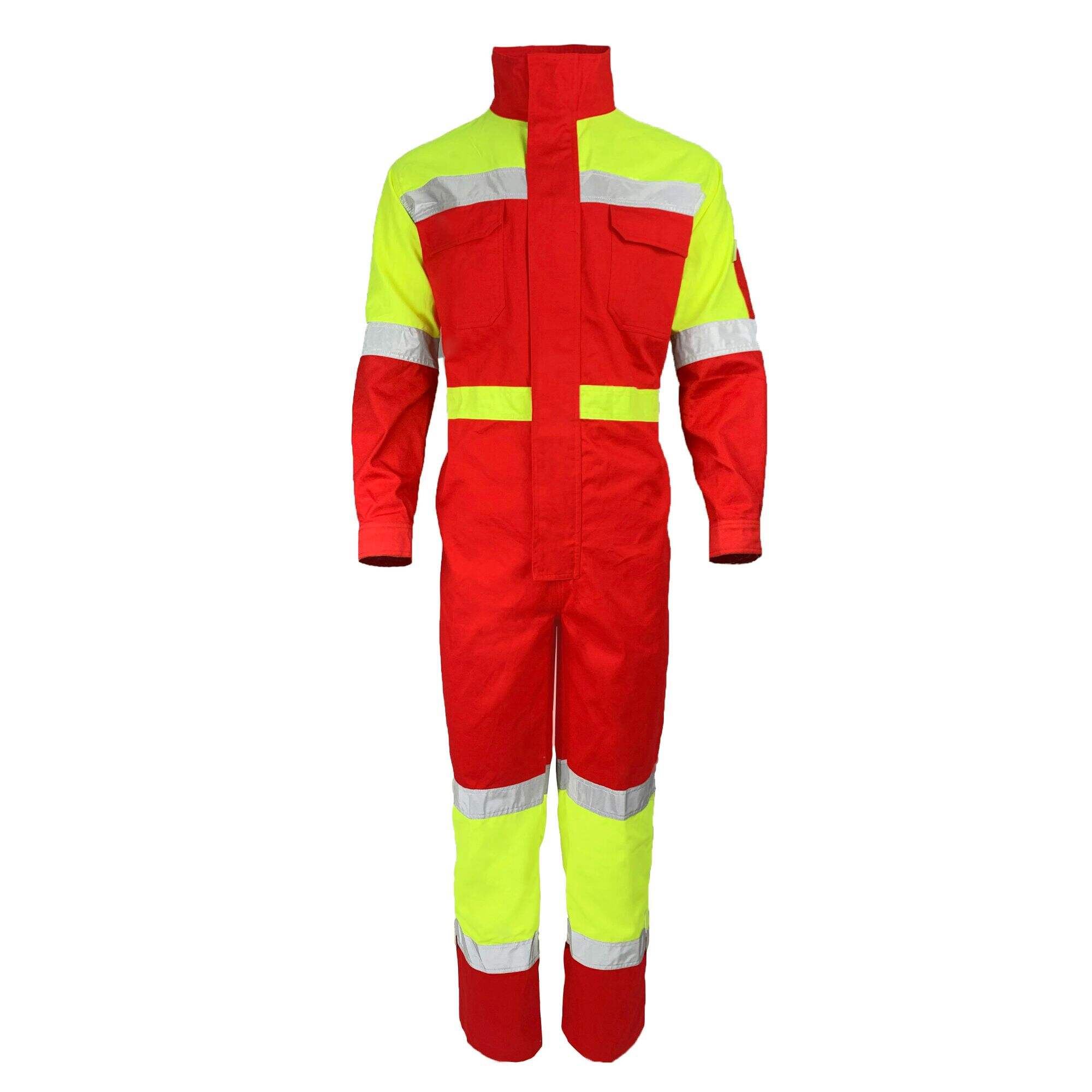 Factory Supply Tailored Flame Retardant  Coveralls Professional Hi Vis Reflective Electrical Overalls