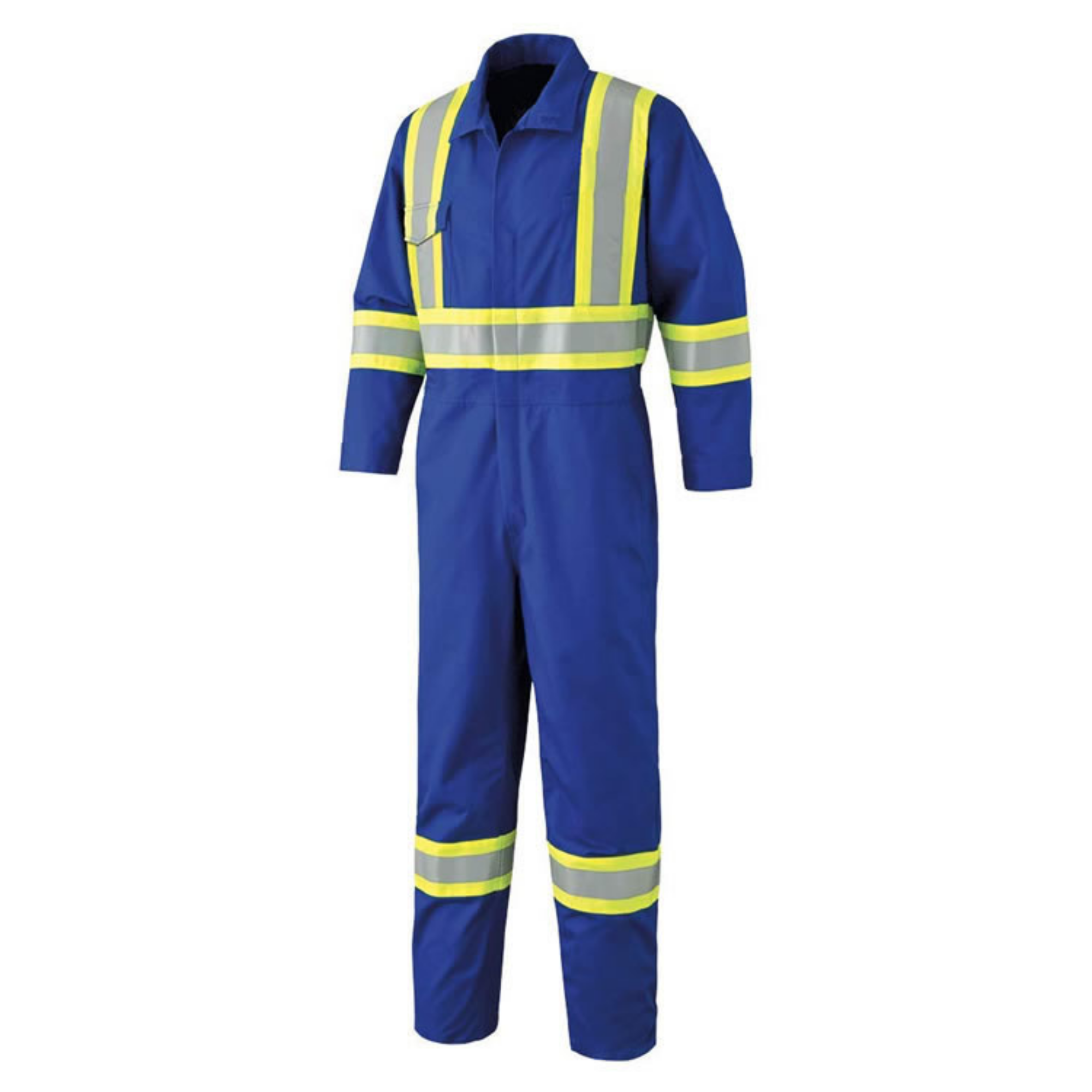 Factory Supply Hi Vis Cotton Work Clothes Mining Industrial Construction Safety PPE Coveralls