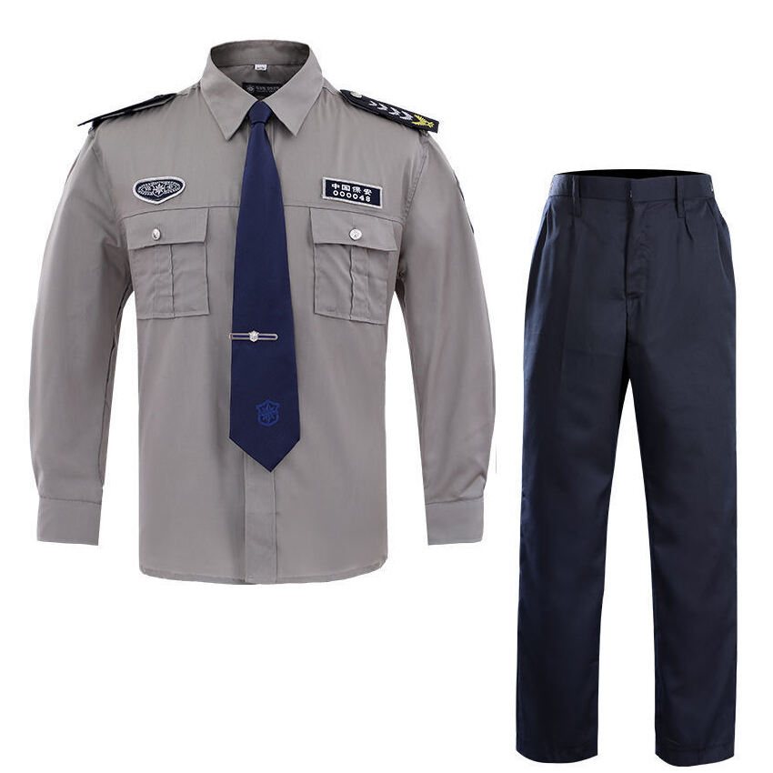 Factory Custom Security Work Wear Clothing Set Breathable Tear Resistant Guard Uniform Suit