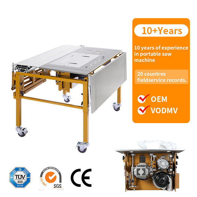 Portable Woodworking Sliding Table Saw Machine With High Precision Cutting For Top Sales