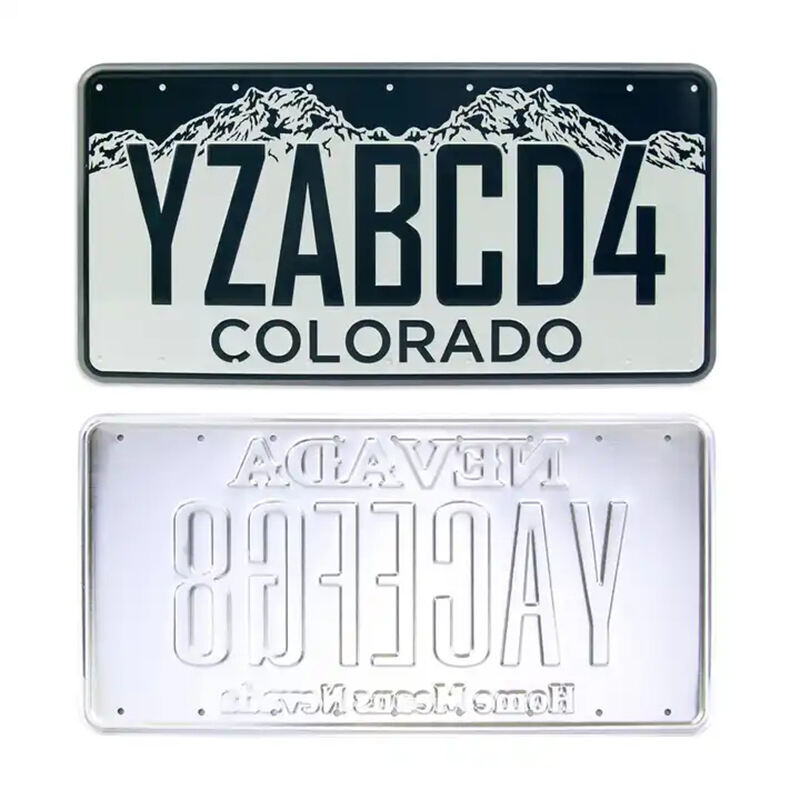 Metal Aluminum Car License Number Plate