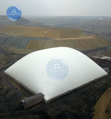 Custom Big Size PVC Fabric Air Supported Inflatable Storage Warehouse Building Dome for Industrial Use factory