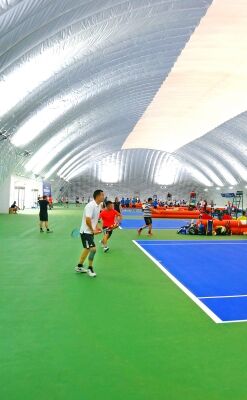 Huge Outdoor Futsal Tennis Court Air Form Domes Football Stadium Sports Inflatable Tent Advertising Inflatables Factory Prices manufacture