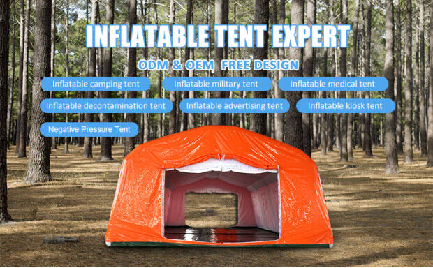 Factory Cheap PVC Collapsible Movable Free Install Air Tight Inflatable Waterproof Easy Set Decontamination Tent For Emergency details