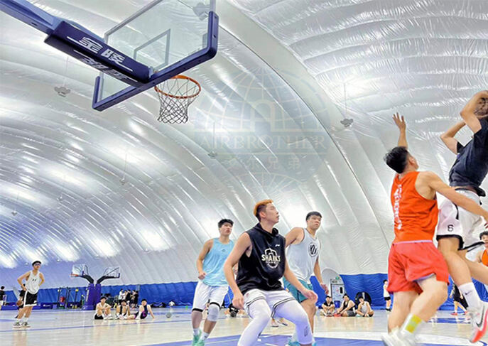 Air Dome used for Basketball Training In Shanghai City, China