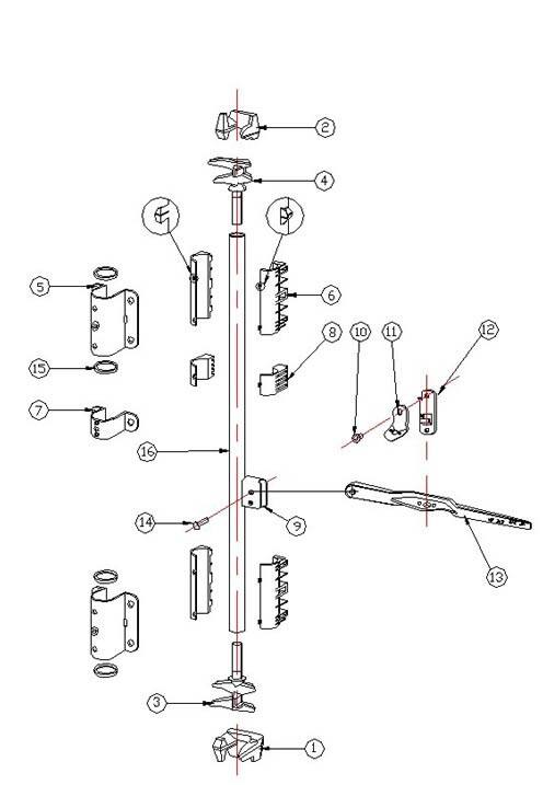 Galvanized ISO Door Lock Rod Shipping Container Parts manufacture