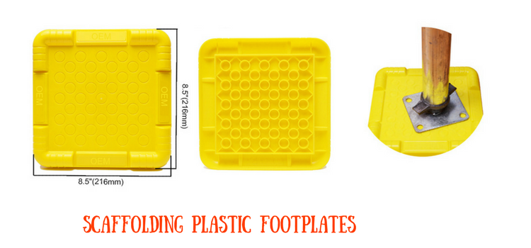 Colorful Scaffold Plastic Base Plate For Safety Work factory