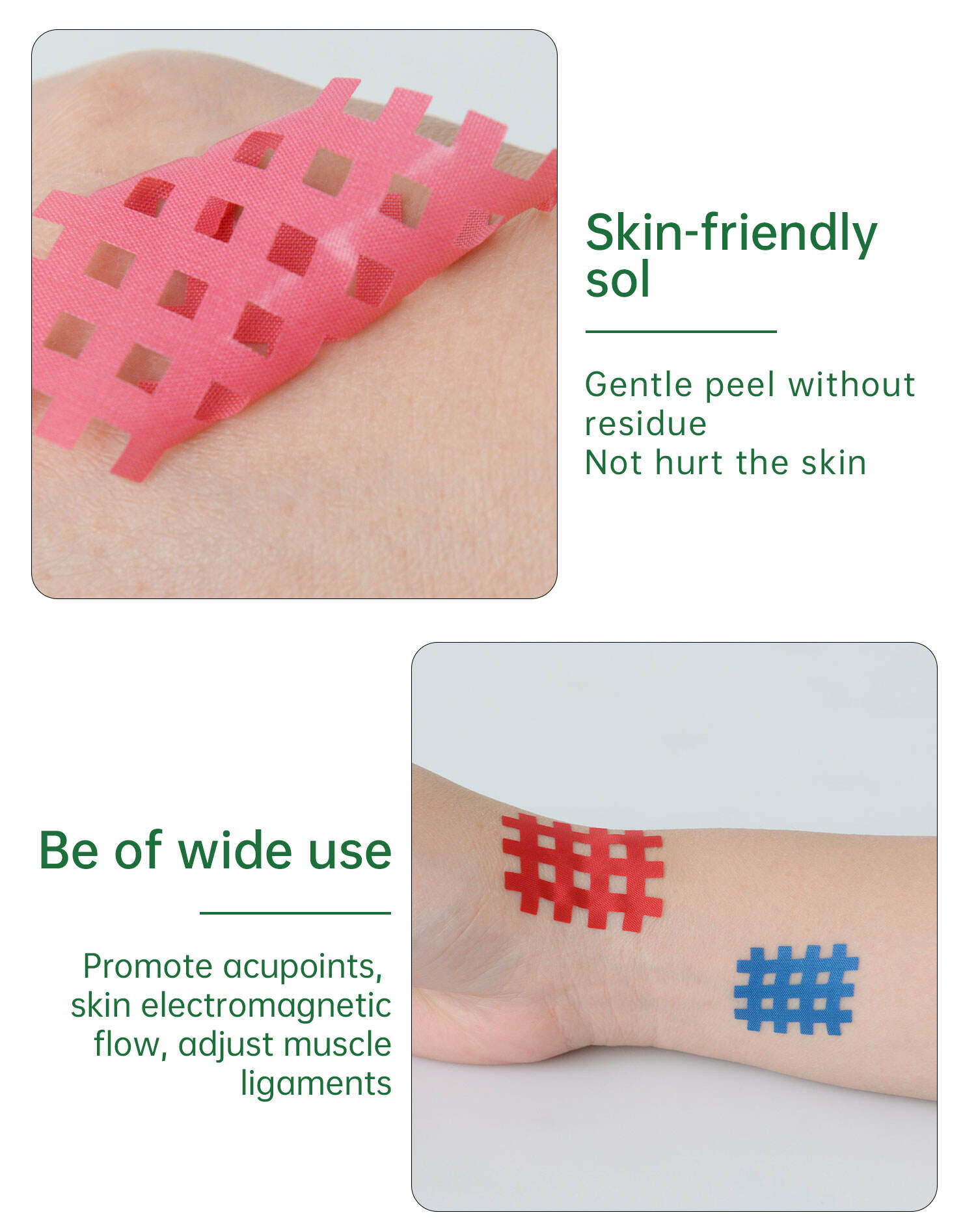 2024 New design MAX AB Oem Pre-cut Acupuncture Kinesiology Cross Tape for Sports and Therapy details