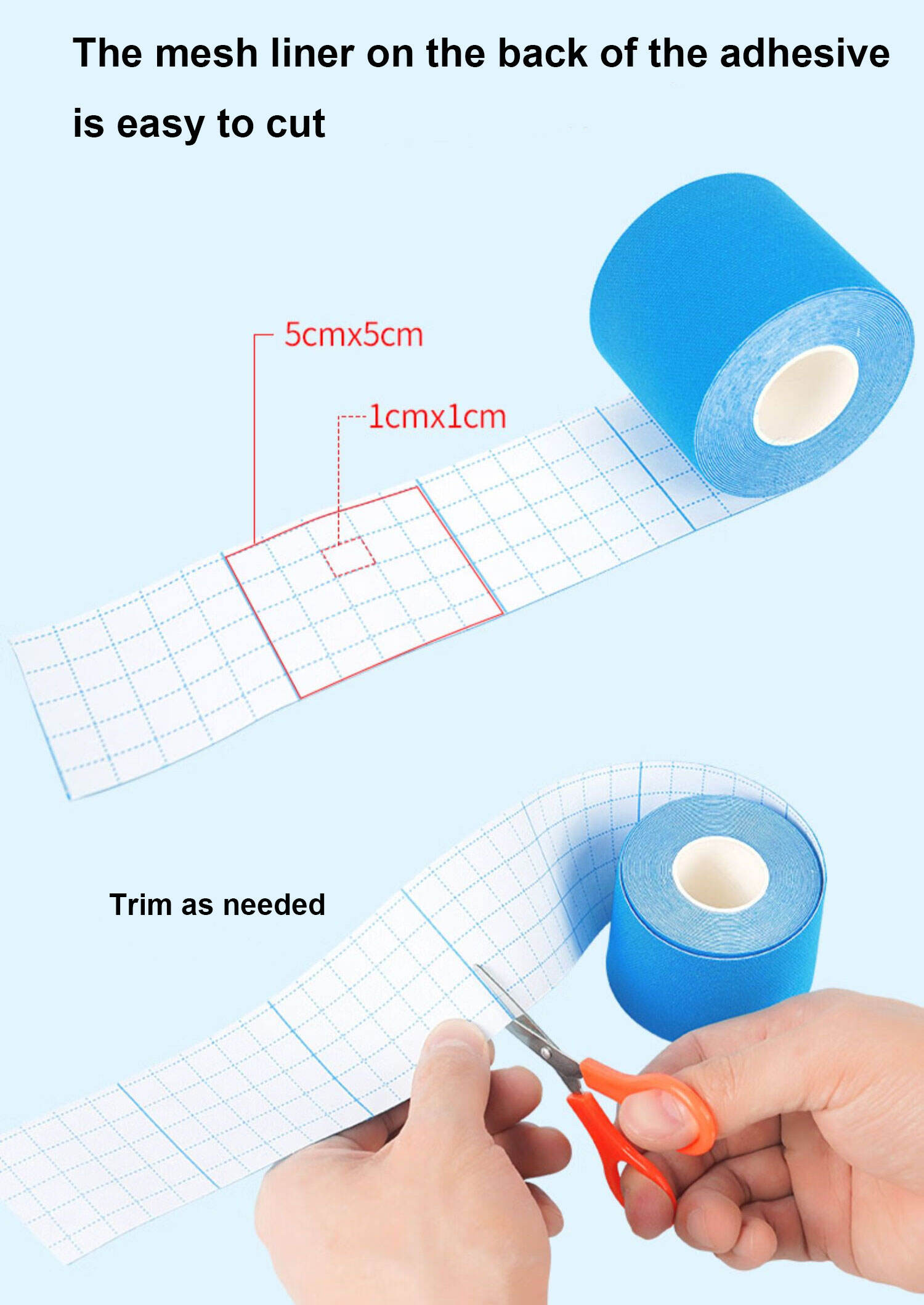 Professional Cotton Die Cut Muscle K Tape Precut Y Shape Kinesiology Tape for Sports details