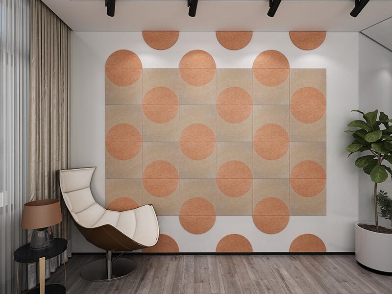 A new type of artistic and decorative panels with 3D and sound absorption effects