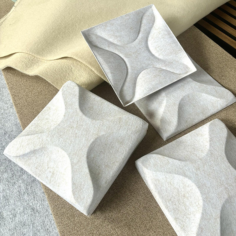 A new type of artistic and decorative panels with 3D and sound absorption effects