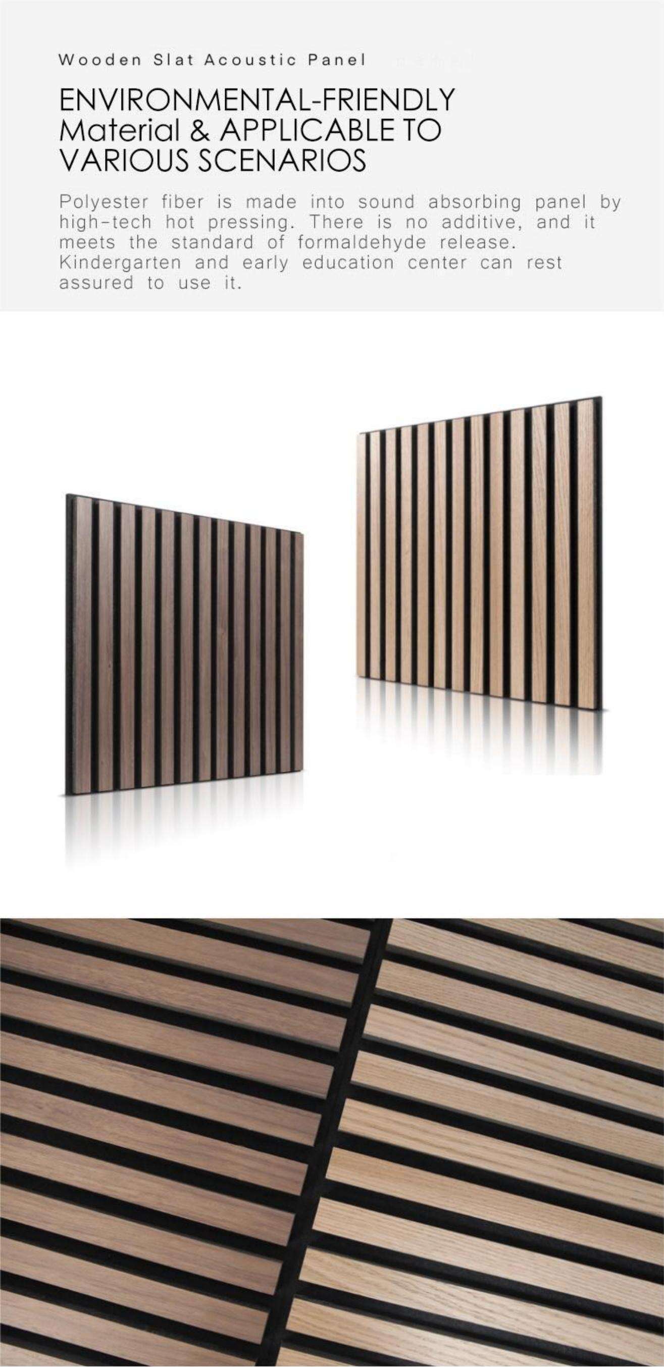 Modern Style Strip Sound-absorbing Fluted Panel wooden acoustic panels factory