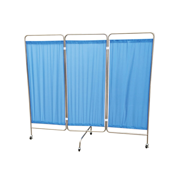XHF-12 Hospital 3 Folding Screen Stainless Steel  manufacture