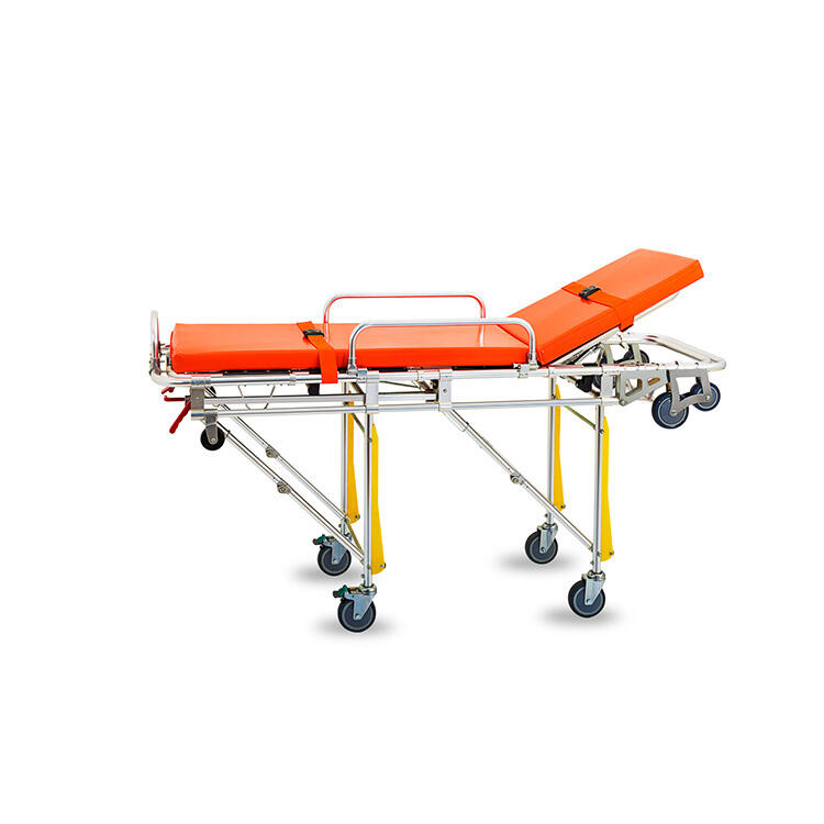 YXH-3A Aluminum Alloy foldable body ambulance stretcher trolley factory