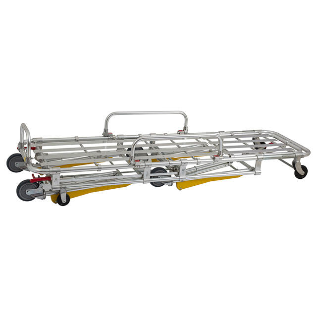 YXH-3A5 Collapsible Trolley Aluminum Ambulance Stretcher Bed manufacture
