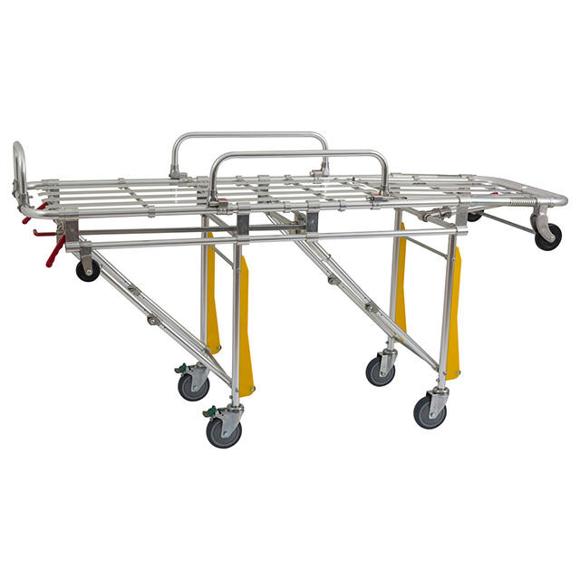 YXH-3A5 Collapsible Trolley Aluminum Ambulance Stretcher Bed factory