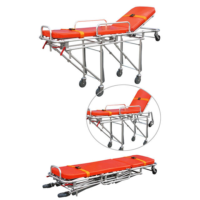 YXH-3A5 Collapsible Trolley Aluminum Ambulance Stretcher Bed details