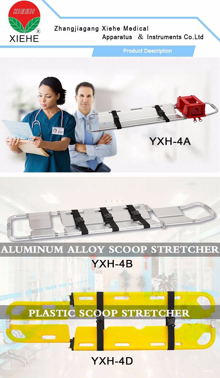 Scoop stretcher stainless steel stretcher medical stretcher size