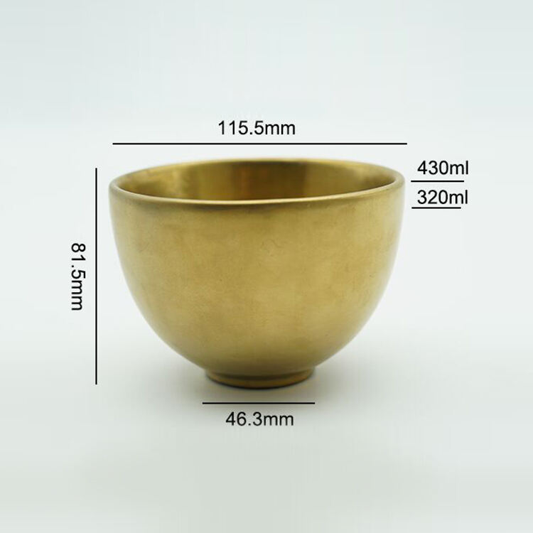 Harderson 10oz Luxury Matte Gold Ceramic Candle Bowl manufacture