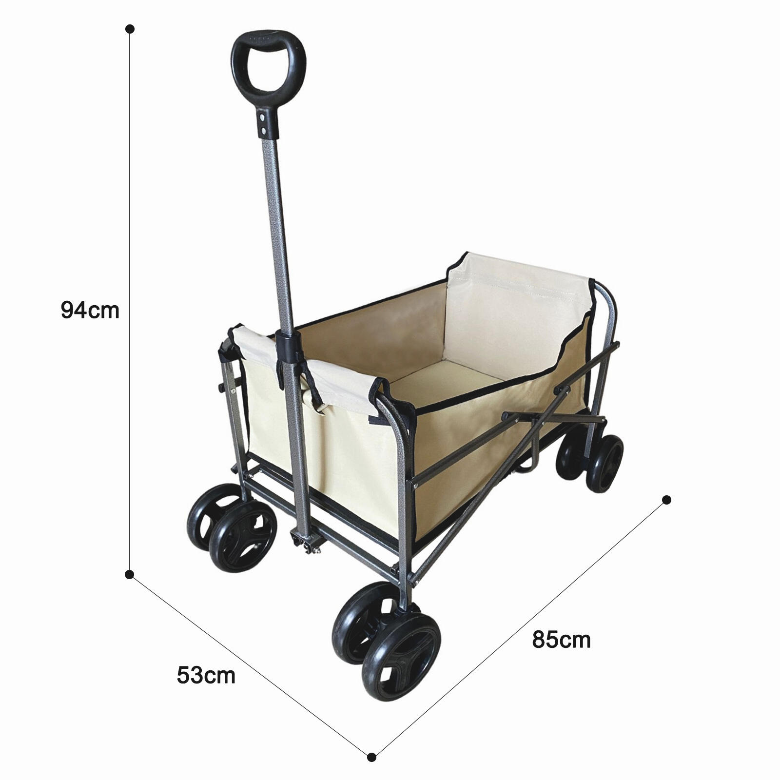 GT1818 Folding Wagon, Foldable Stroller Trolley Wagon Cart, for Outdoor Camping Garden details