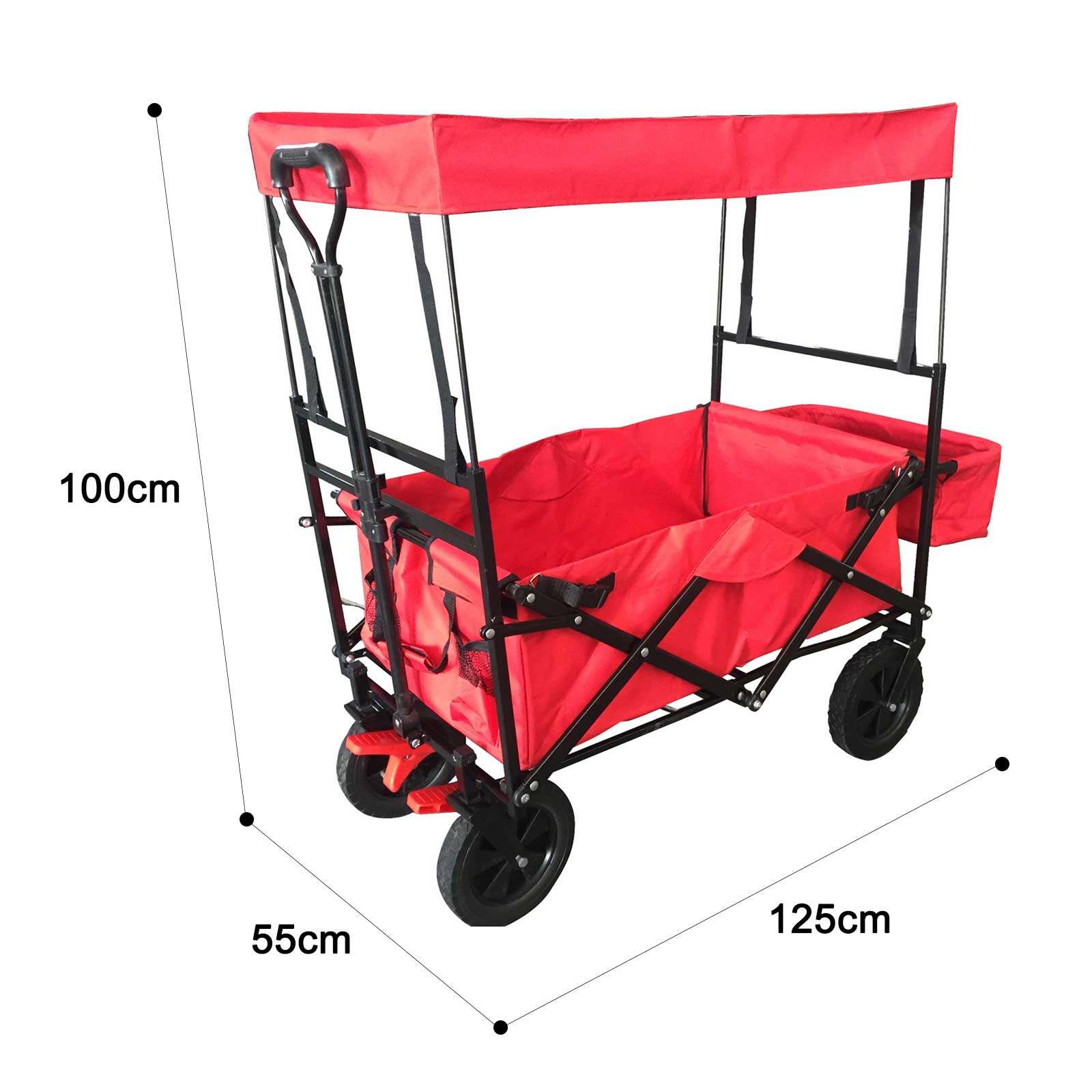 GT1804 Folding wagon, Foldable Utility Wagon Cart, for Camping Outdoor Garden manufacture