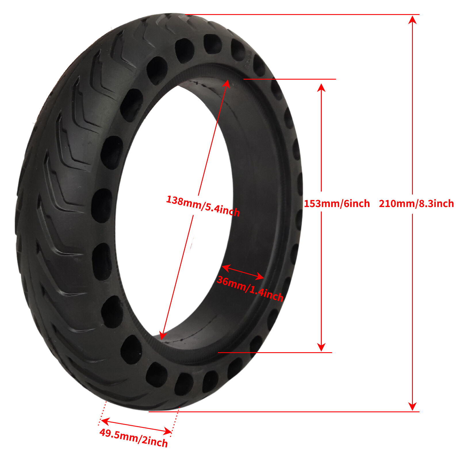 Pneu de reposição para scooter elétrica