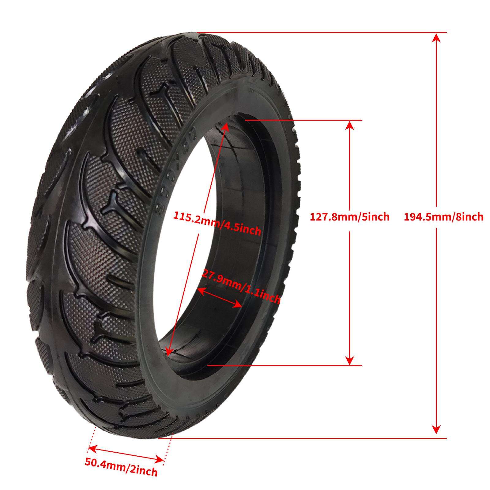 8" 200x50S Electric Scooter Replacement Tire, 8 inch Flat-Free Semi-Pneumatic Rubber Tire supplier