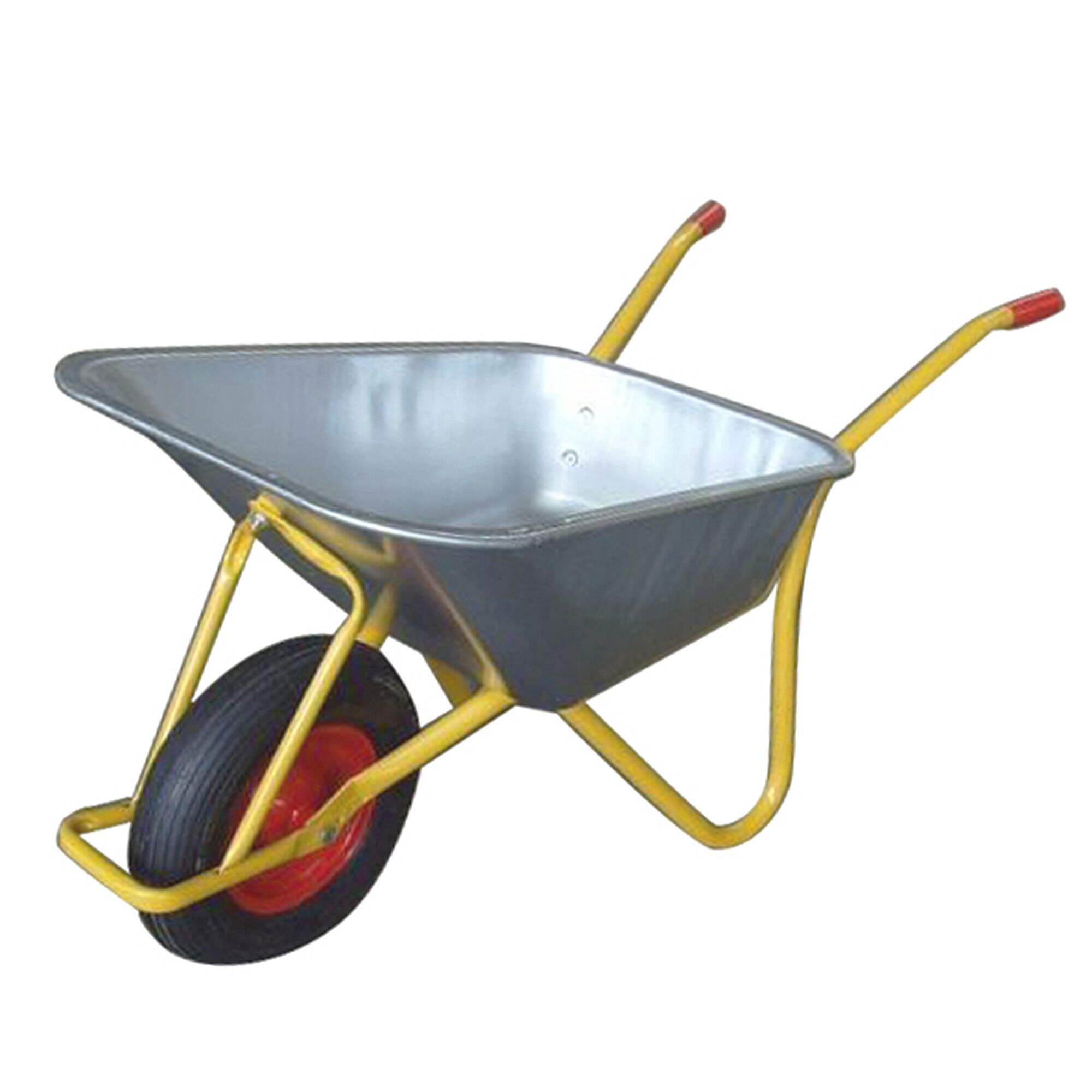 Brouette WB6404H, brouette pour bâtiment de construction de jardin, avec roue pneumatique 4.00-8