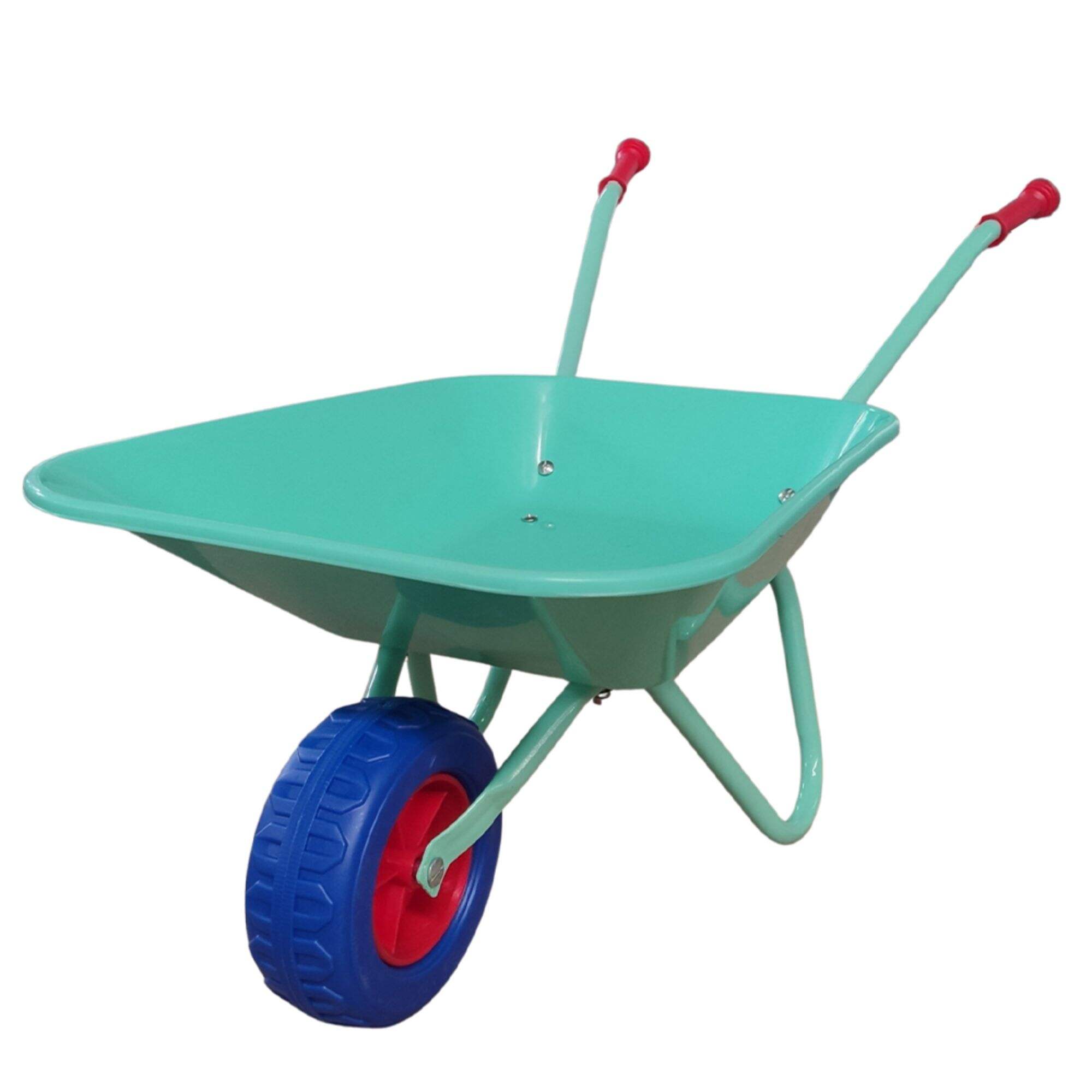 WB0103P Kid's Toy Wheelbarrow, Kids Gardening Tools with 6