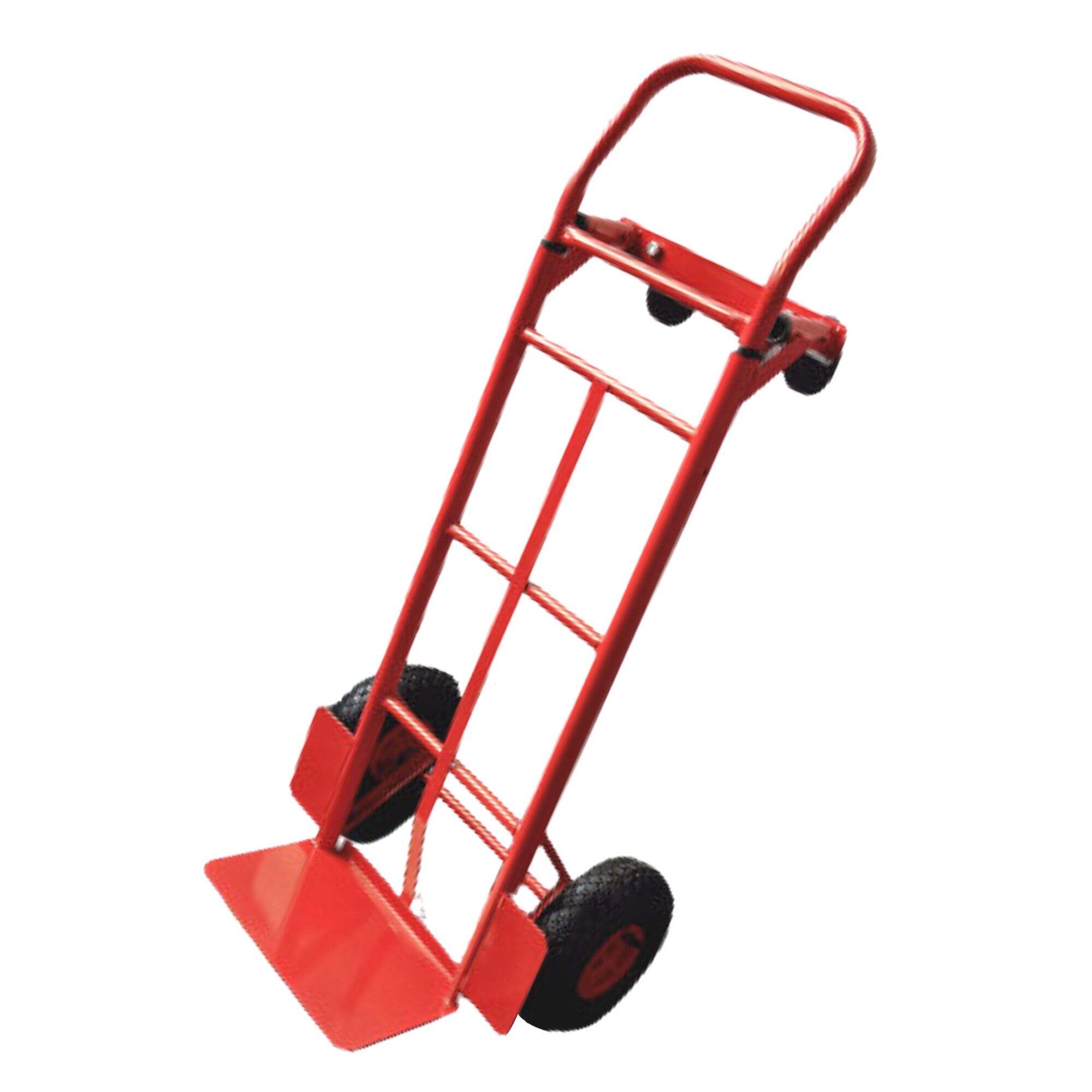 HT1824 Steel 2 in 1 Hand Truck, Hand Dolly Cart Trolley, with 4.10/3.50-4 Pneumatic Wheel