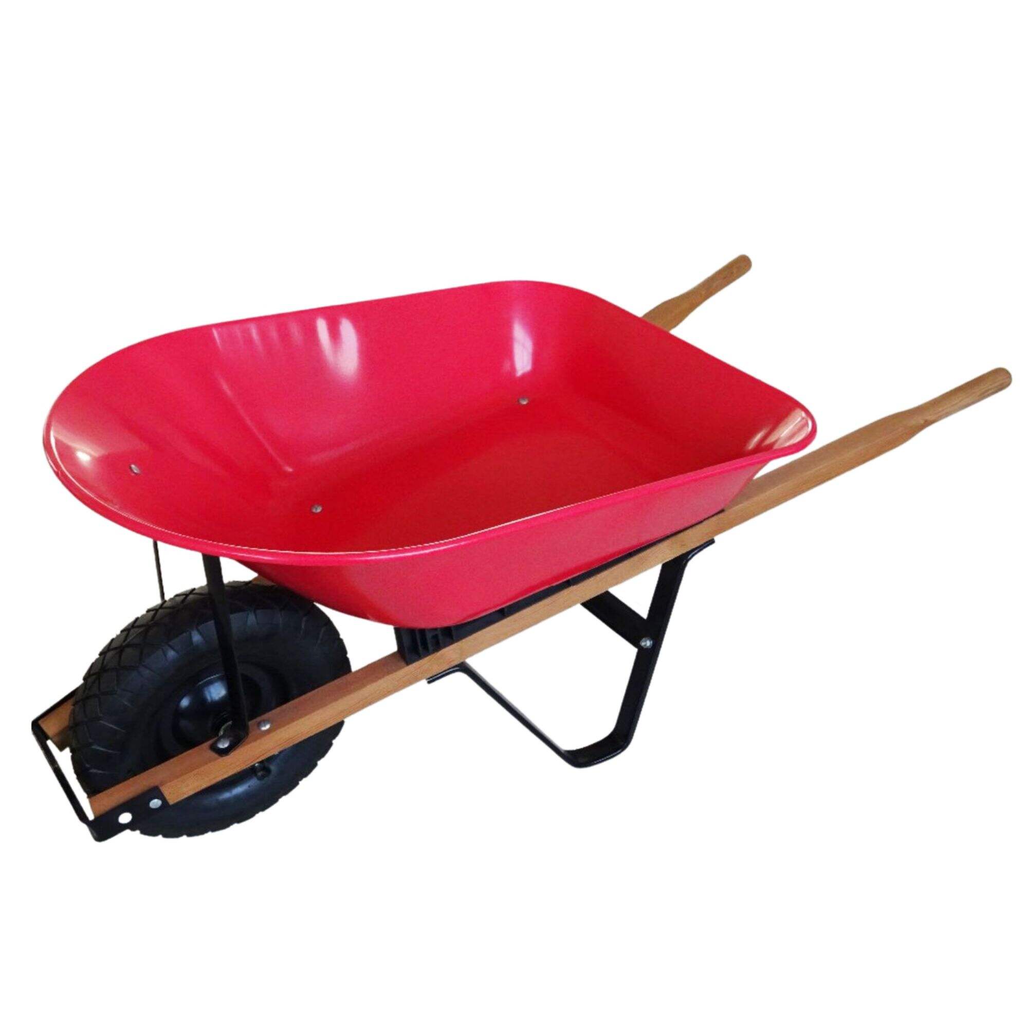 WH4032 Wheelbarrow, Wheel Barrow, for Garden Construction Building, 4.00-8 Pneumatic Wheel