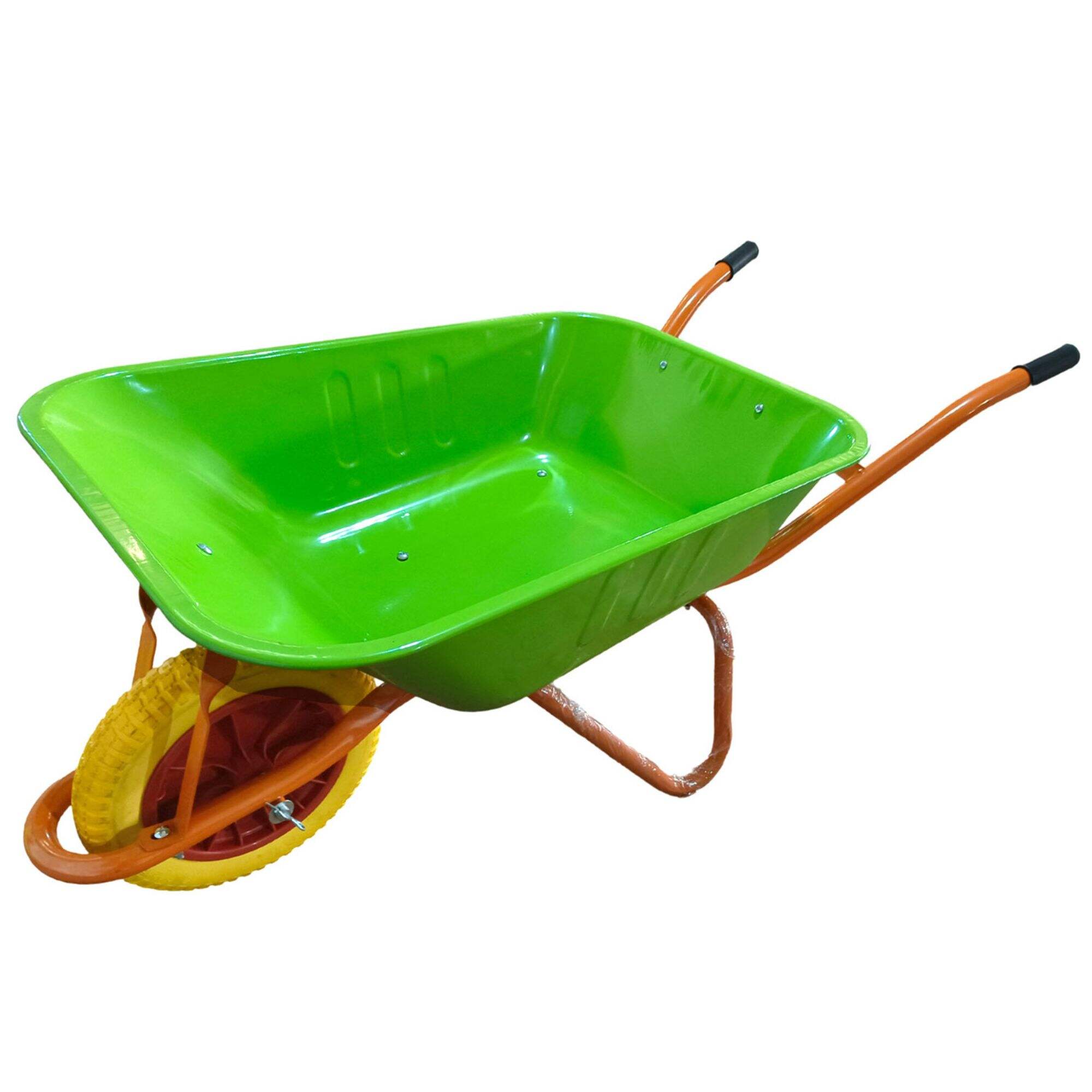 WB6209 Garden Wheelbarrow, Wheel Barrow, for Construction Building, with Steel Framed, 3.25-8 Pneumatic Wheel