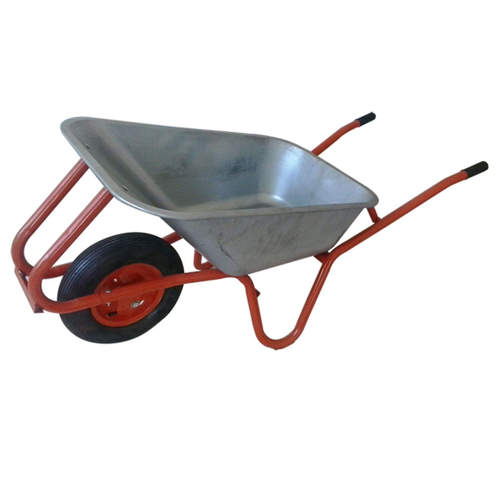 WB6015 Construction Wheelbarrow, Wheel Barrow, for Garden Building, with Steel Framed, 4.00-8 Pneumatic Wheel