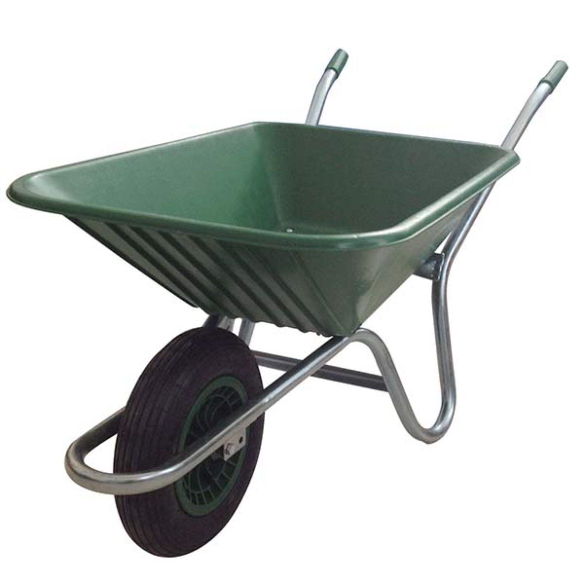 WB6437P Wheelbarrow, Wheel Barrow for Garden Construction Building, with 4.00-8 Pneumatic Wheel